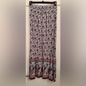 Zara Floral Print Maxi Skirt